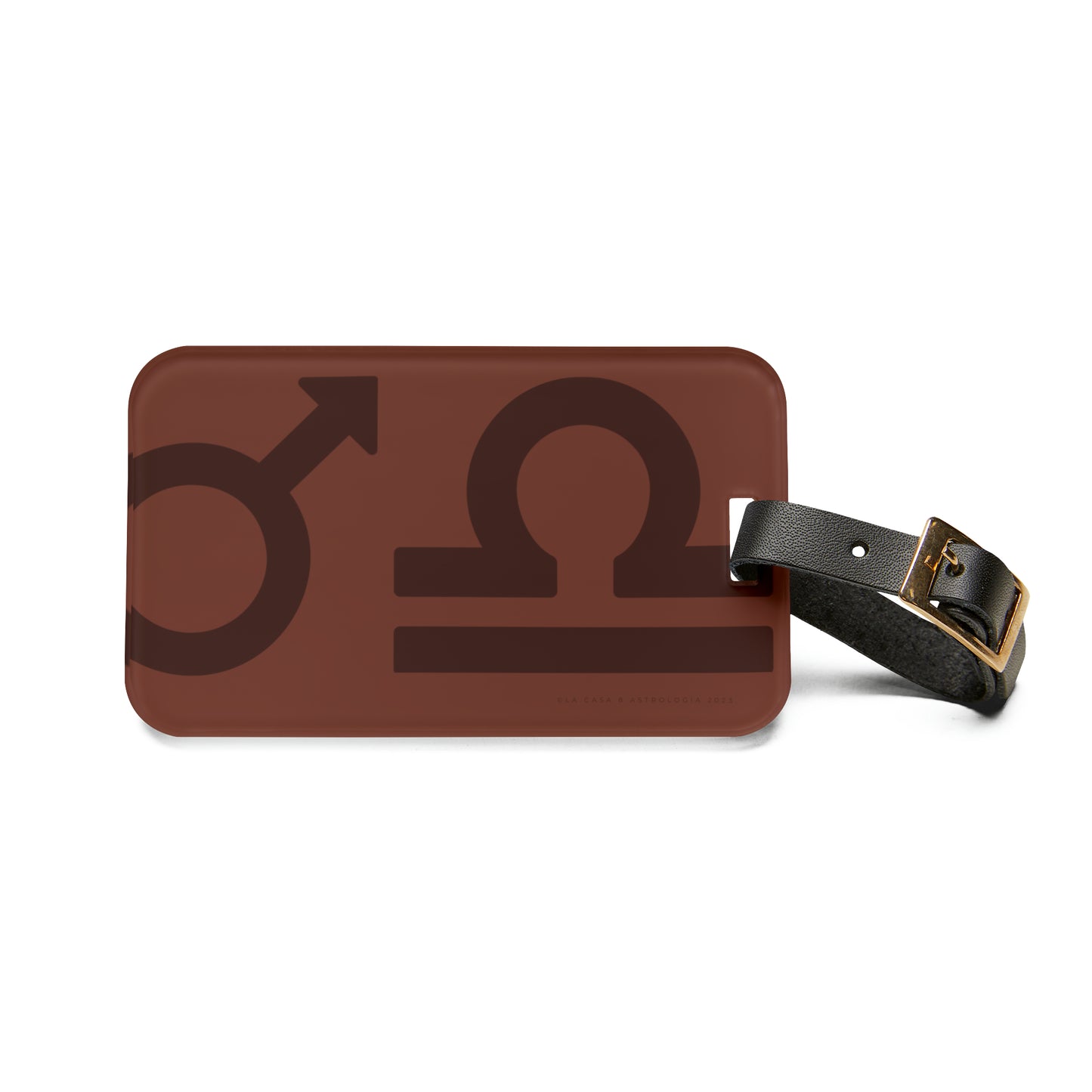 Mars in Libra luggage tag