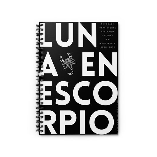 Cuaderno Luna en Escorpio