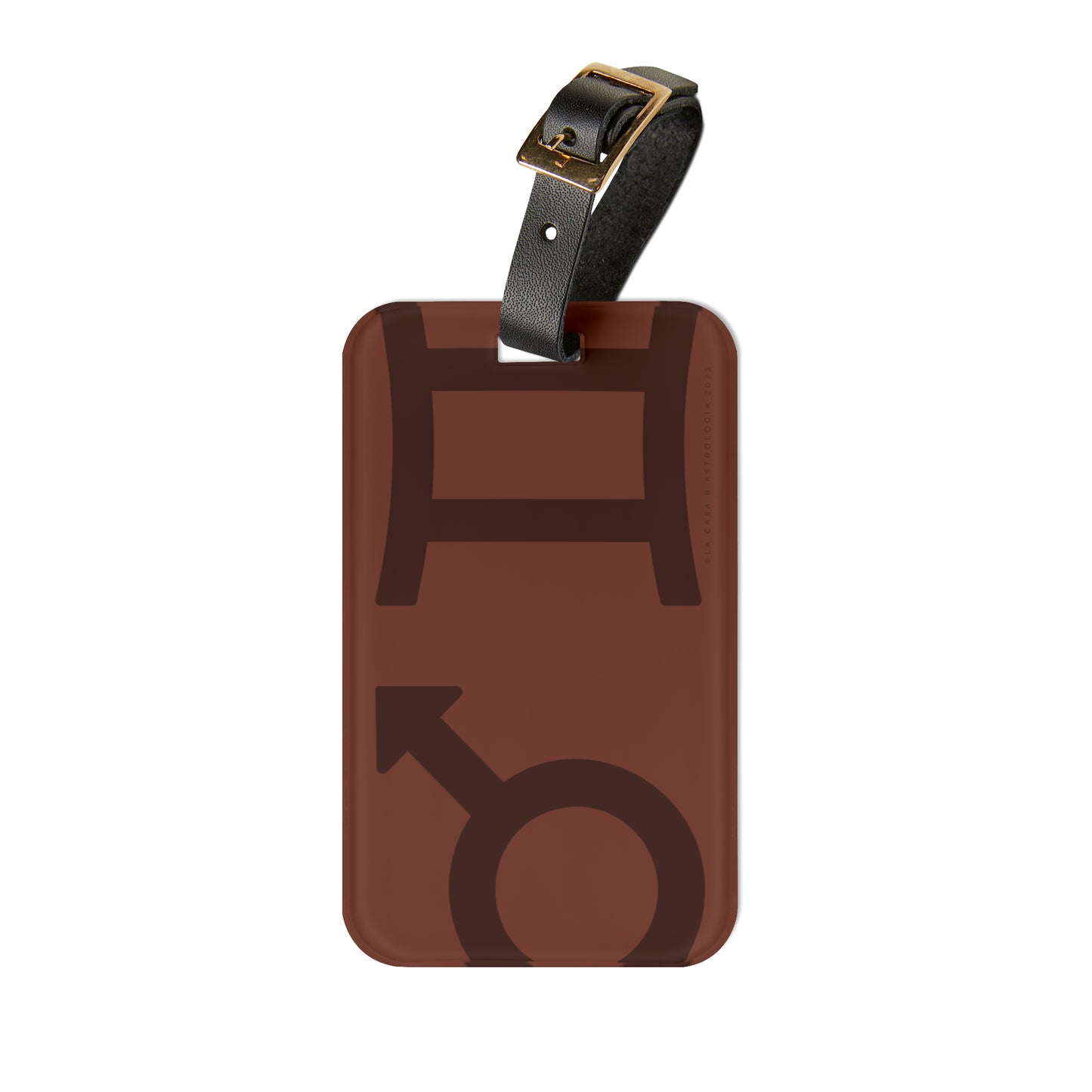 Mars in Gemini luggage tag