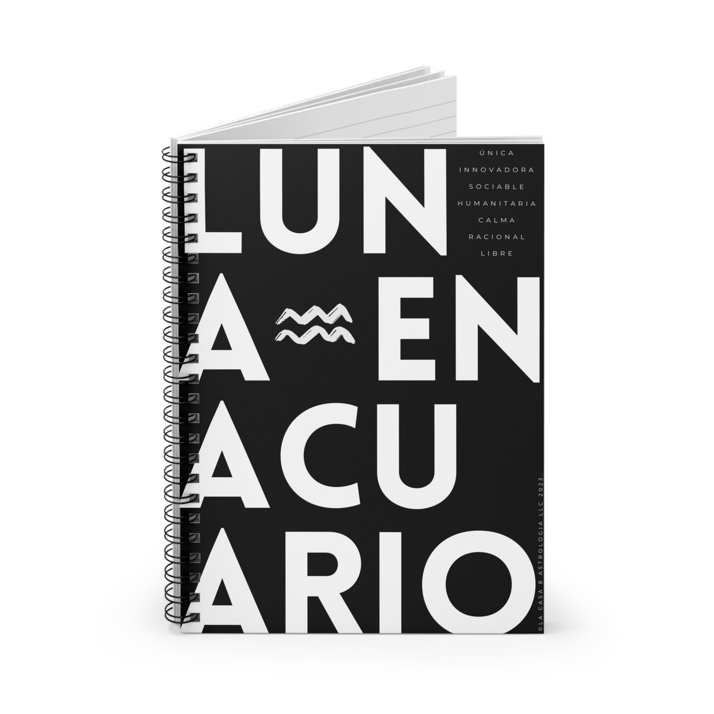 Cuaderno Luna en Acuario