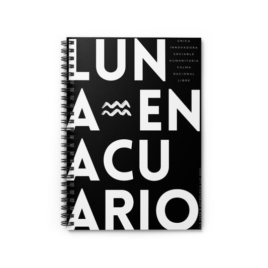 Cuaderno Luna en Acuario