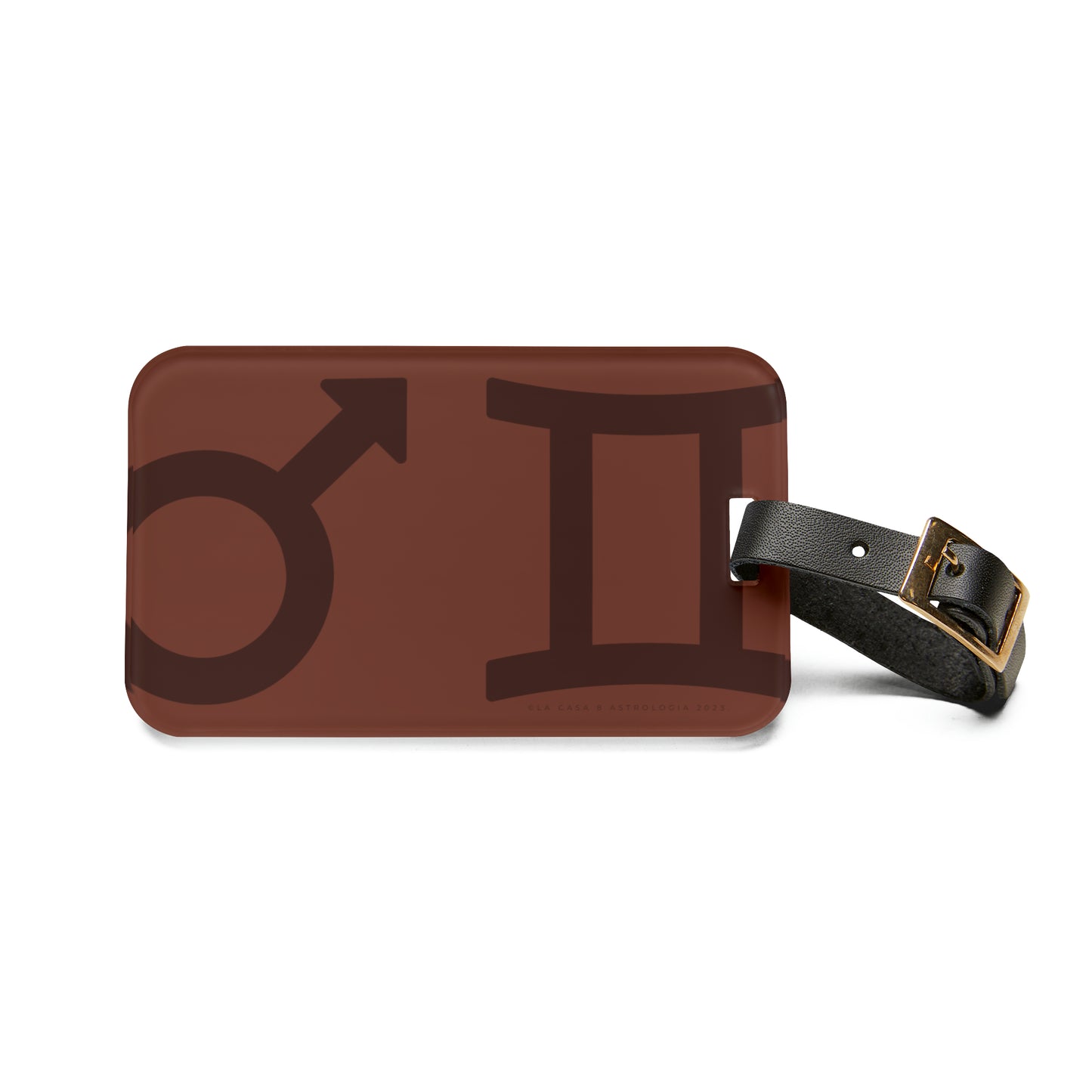 Mars in Gemini luggage tag